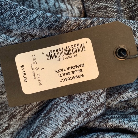 Rag & Bone Ramona Tank in Blue.- XS,L - Picture 10 of 10